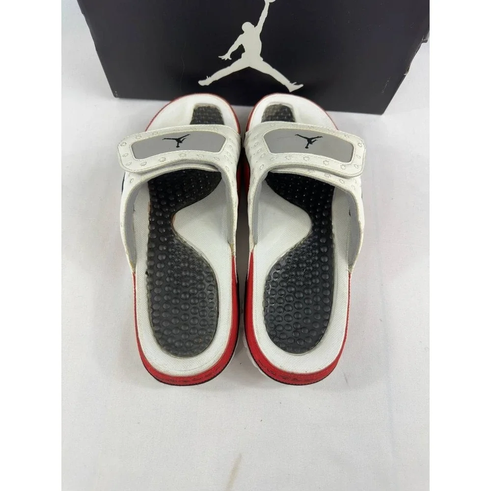 Nike Air Jordan Hydro XIII 13 Retro Flint Grey Slides 684915-115 Men's 12